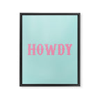 HOWDY Framed Canvas Print Gallery Image 8