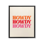 Howdy  Framed Canvas Print Gallery Image 8