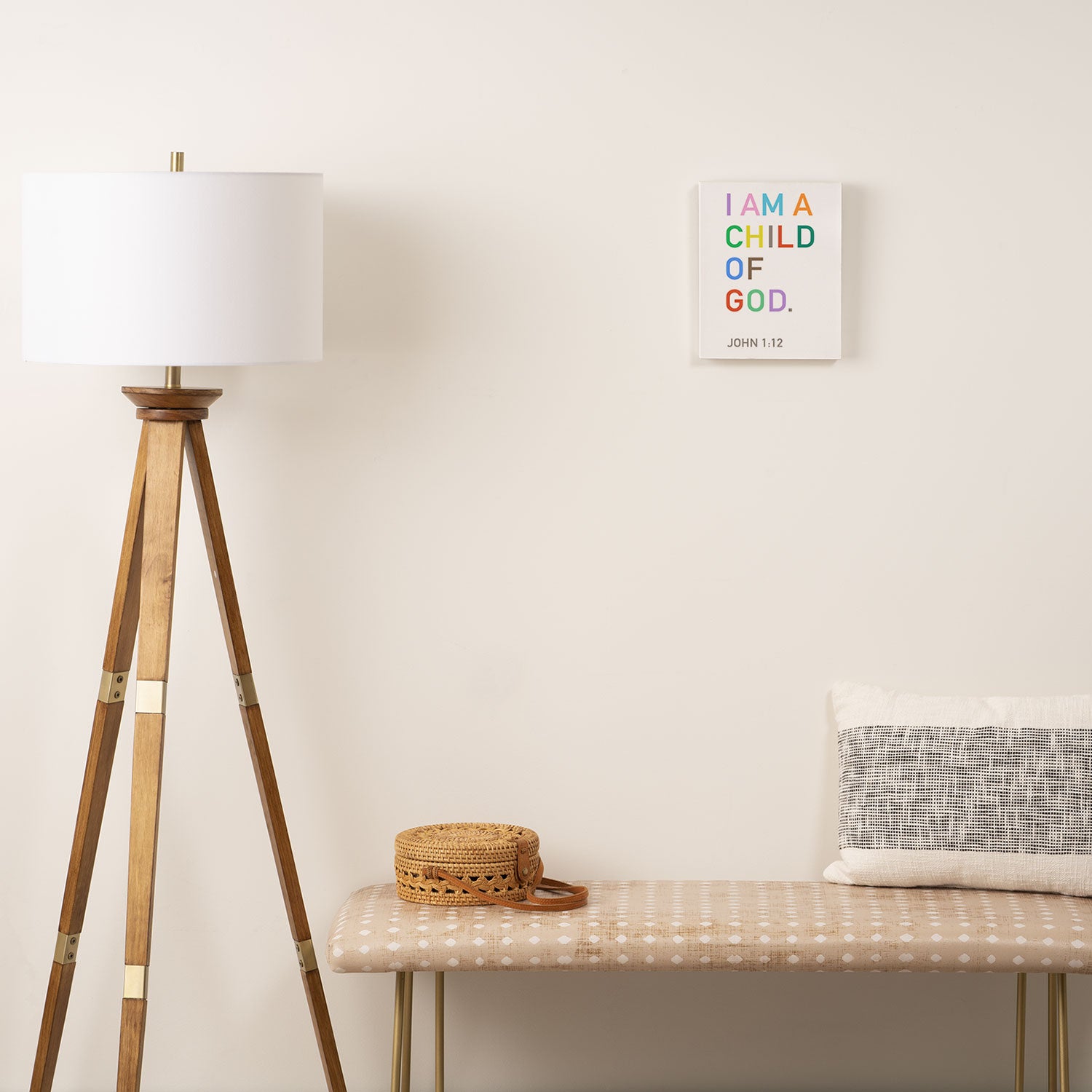 I Am A Child Of God, Bible Verse  Canvas Print Gallery Image 2