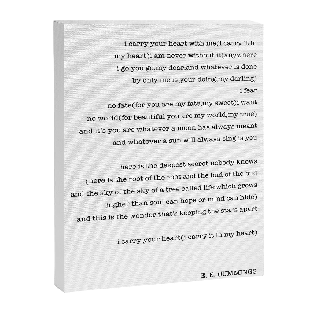 i carry your heart with me-  EE Cummings Canvas Print Gallery Image 6