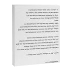 i carry your heart with me-  EE Cummings Canvas Print Gallery Image 6