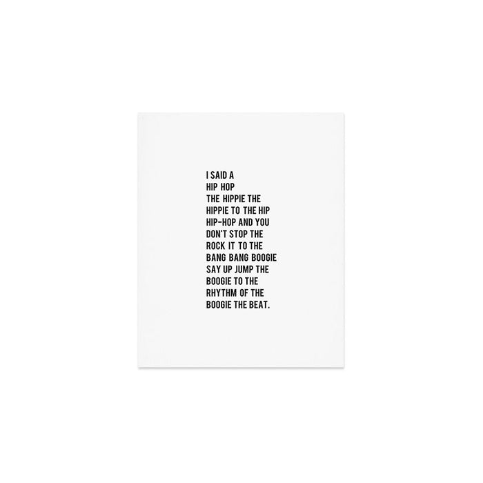 I Said a Hip Hop Hippie to the Hippie Art Print Gallery Image 1