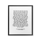 It's Never Too Late Benjamin Button Framed Canvas Print Gallery Image 6