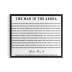 Man In The Arena, Theodore Roosevelt, Framed Art Framed Canvas Print Gallery Image 3