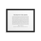 Man In The Arena, Theodore Roosevelt, Framed Art Framed Art Print Gallery Image 4