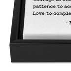 My Wish For You, Ralph Waldo Emerson Quote.  Framed Canvas Print Gallery Image 3