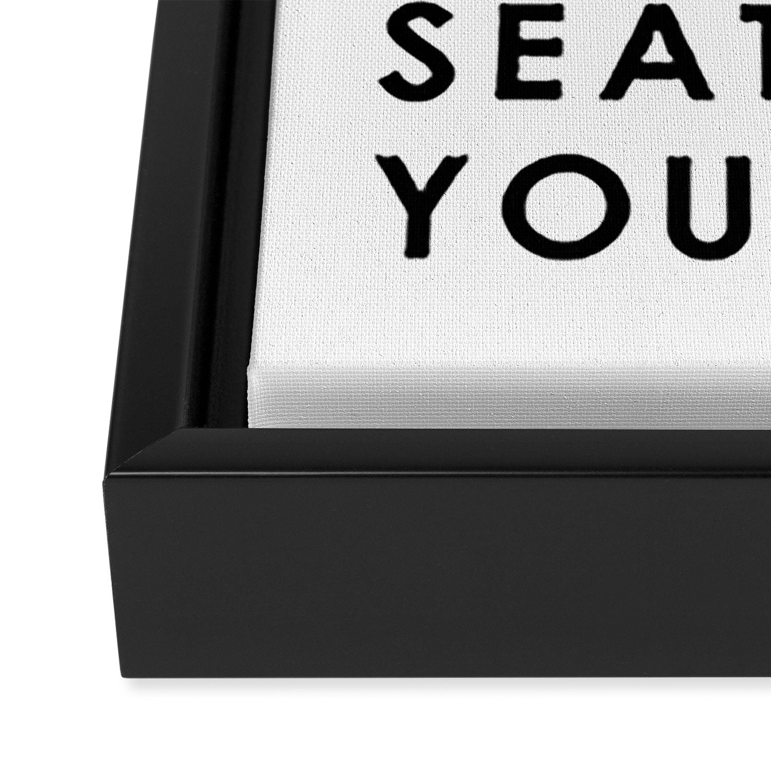 Please Seat Yourself  Framed Canvas Print Gallery Image 3