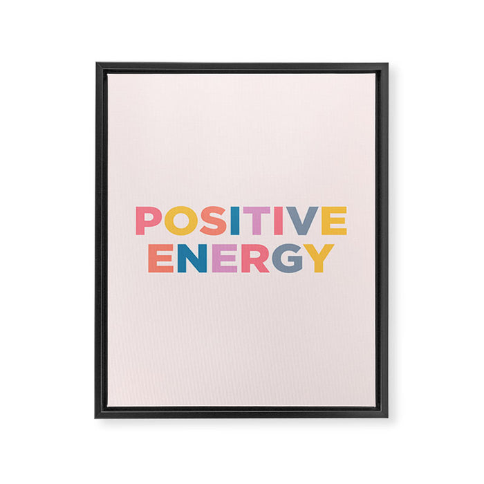 positive energy Framed Canvas Print Gallery Image 1