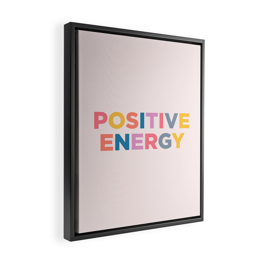 positive energy Framed Canvas Print Gallery Image 2