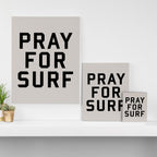 Pray For Surf Canvas Print Gallery Image 3
