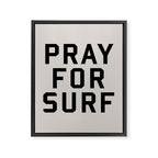 Pray For Surf Framed Canvas Print Gallery Image 8