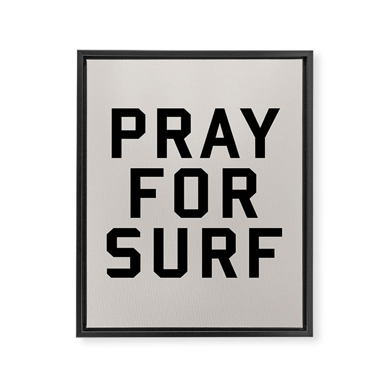 Pray For Surf Framed Canvas Print Gallery Image 8