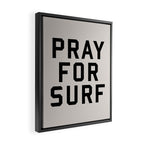 Pray For Surf Framed Canvas Print Gallery Image 2