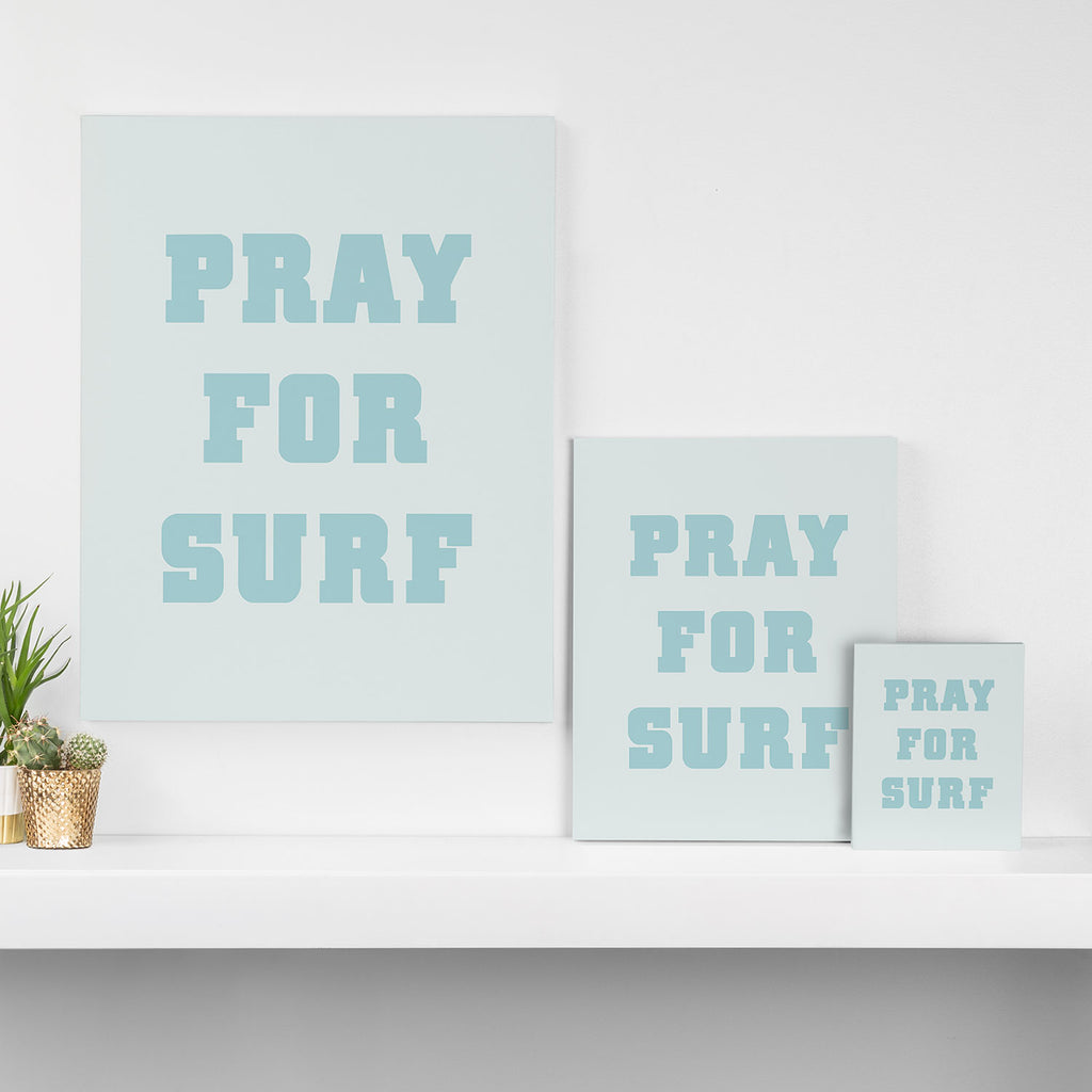 Pray For Surf Canvas Print Gallery Image 3