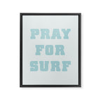 Pray For Surf Framed Canvas Print Gallery Image 8