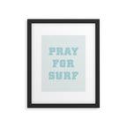 Pray For Surf Framed Art Print Gallery Image 6