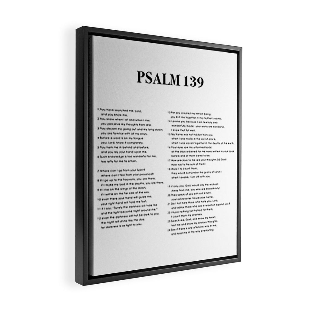 Psalm 139 Framed Canvas Print Gallery Image 2