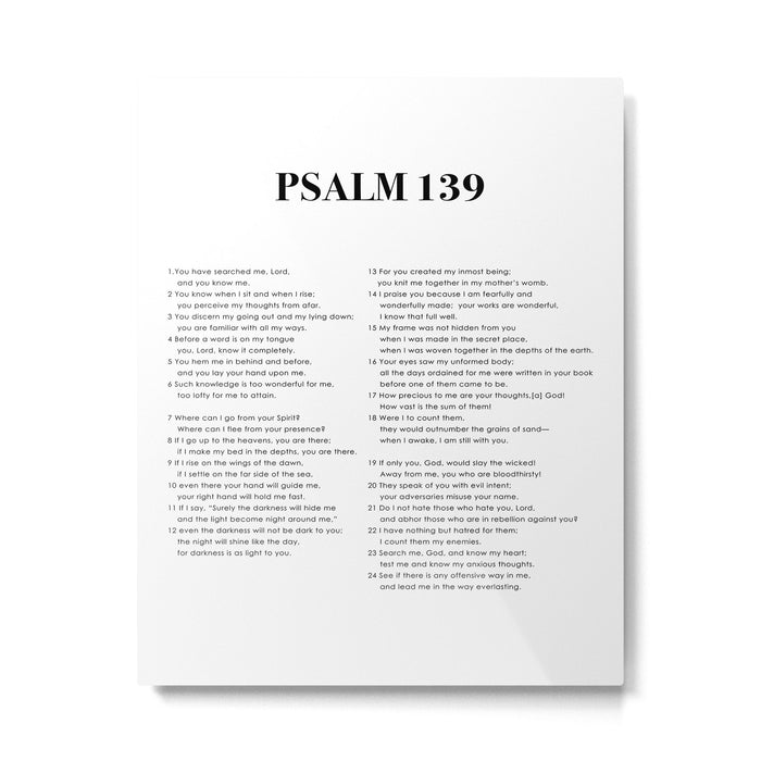 Psalm 139 Metal Print Gallery Image 1