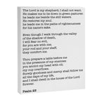 Psalm 23 Bible Verse Print - The LORD is my shepherd Canvas Print Gallery Image 8