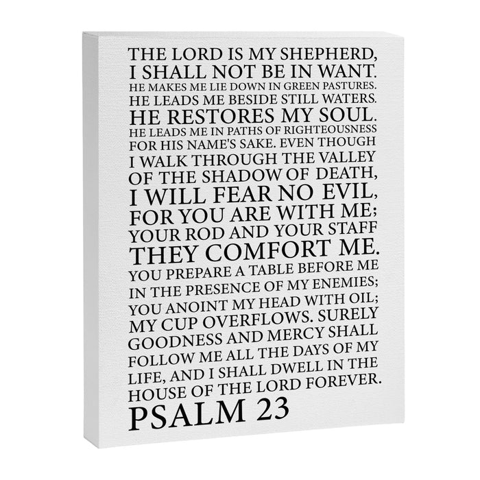 Psalm 23 The Lord Canvas Print Gallery Image 1
