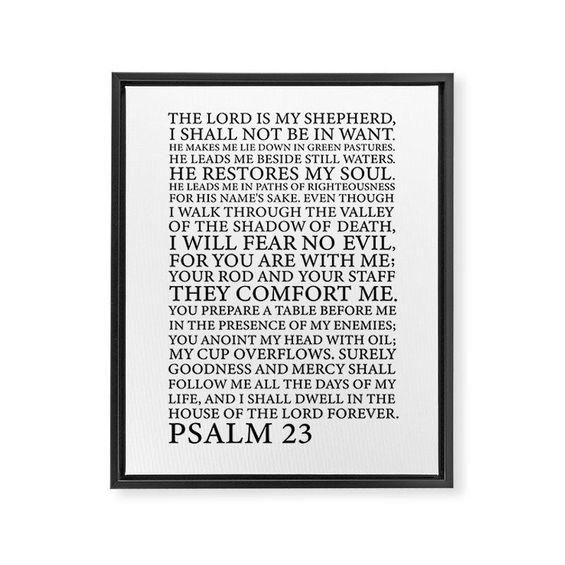 Psalm 23 The Lord Framed Canvas Print Gallery Image 8