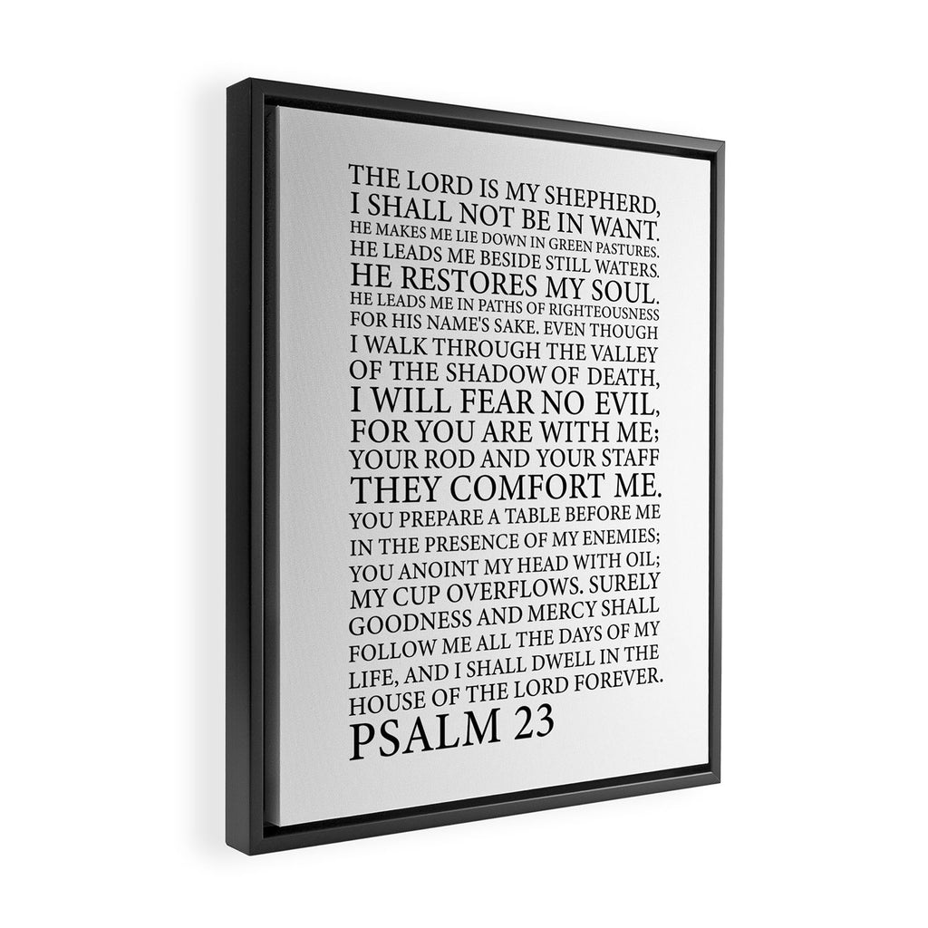Psalm 23 The Lord Framed Canvas Print Gallery Image 2