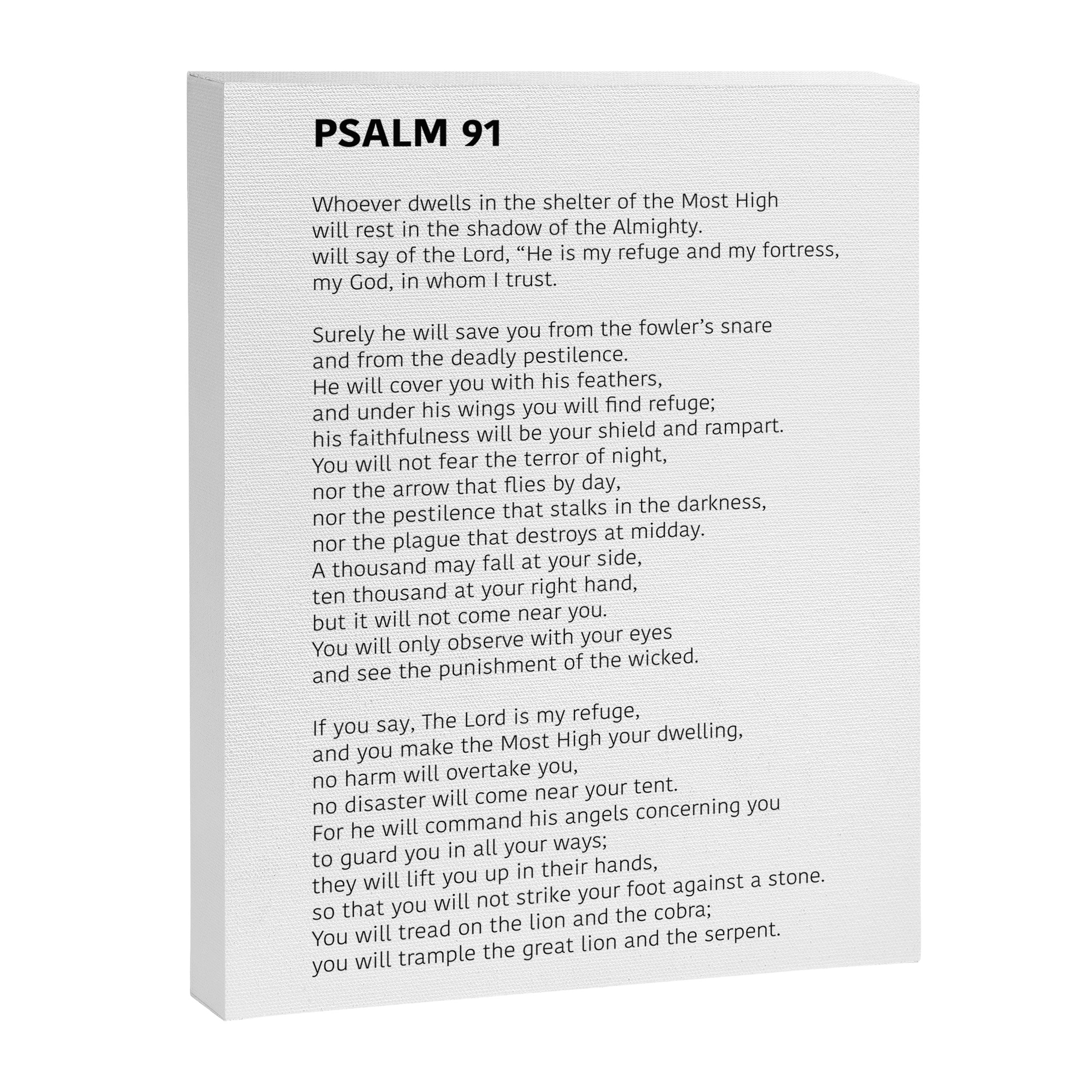 Psalm 91 Canvas Print Gallery Image 8