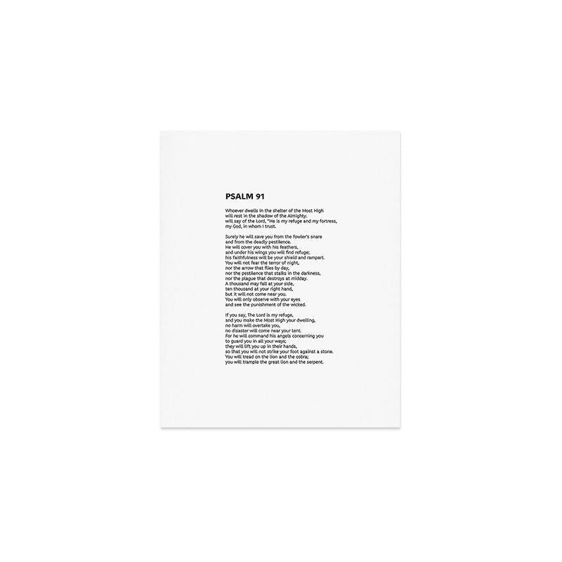 Psalm 91 Art Print Gallery Image 1