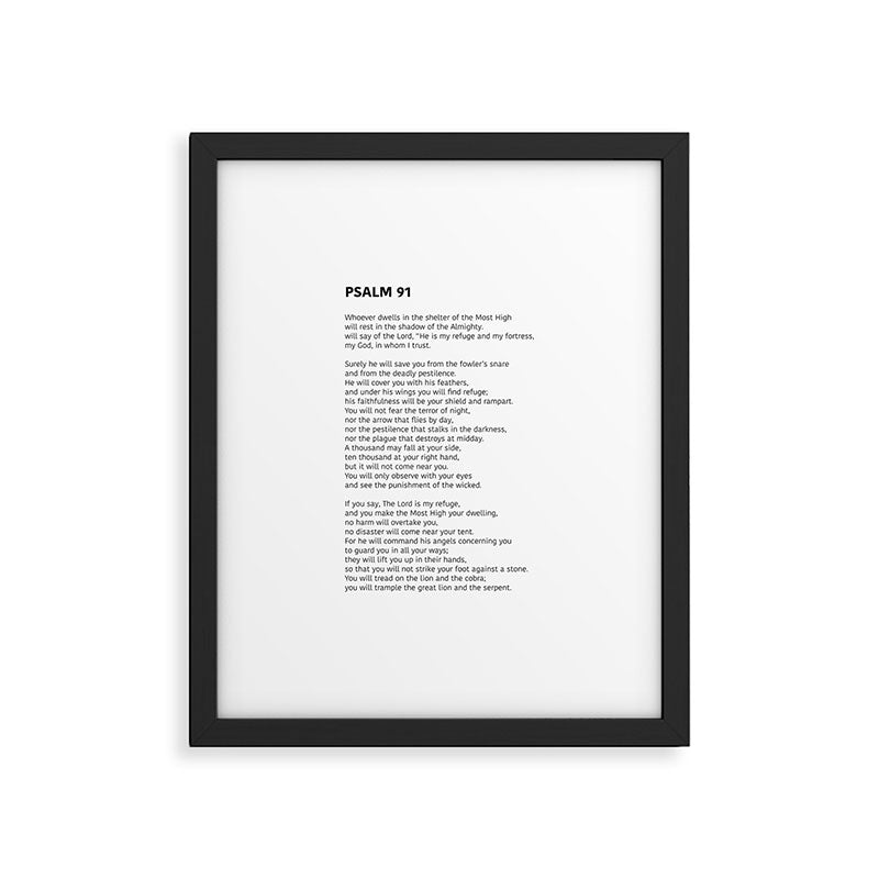 Psalm 91 Framed Art Print Gallery Image 6