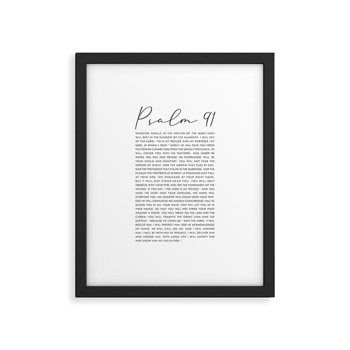 Psalm 91 Whoever dwells in the shelter of the Most High Framed Art Print Gallery Image 1