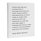 Ralph Waldo Emerson, Finish Each Day  Canvas Print Gallery Image 8