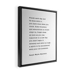Ralph Waldo Emerson, Finish Each Day  Framed Canvas Print Gallery Image 2