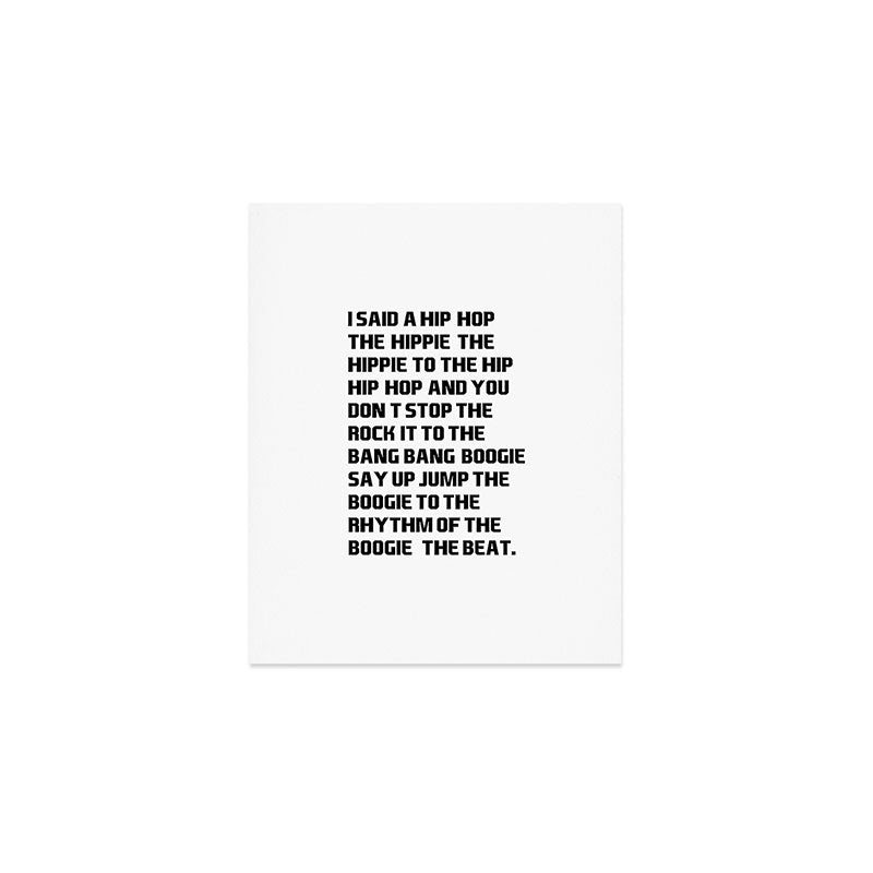 RAPPERS DELIGHT I Said A Hip Hop Art Print Gallery Image 1