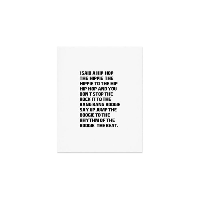 RAPPERS DELIGHT I Said A Hip Hop Art Print Gallery Image 1