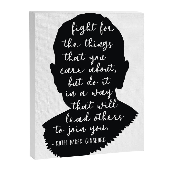 Ruth Bader Ginsburg Quote Canvas Print Gallery Image 1
