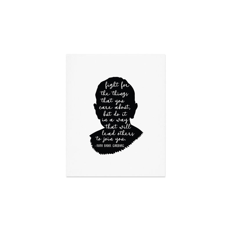 Ruth Bader Ginsburg Quote Art Print Gallery Image 1