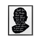 Ruth Bader Ginsburg Quote Framed Canvas Print Gallery Image 8