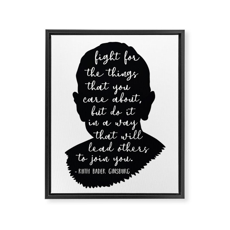Ruth Bader Ginsburg Quote Framed Canvas Print Gallery Image 8
