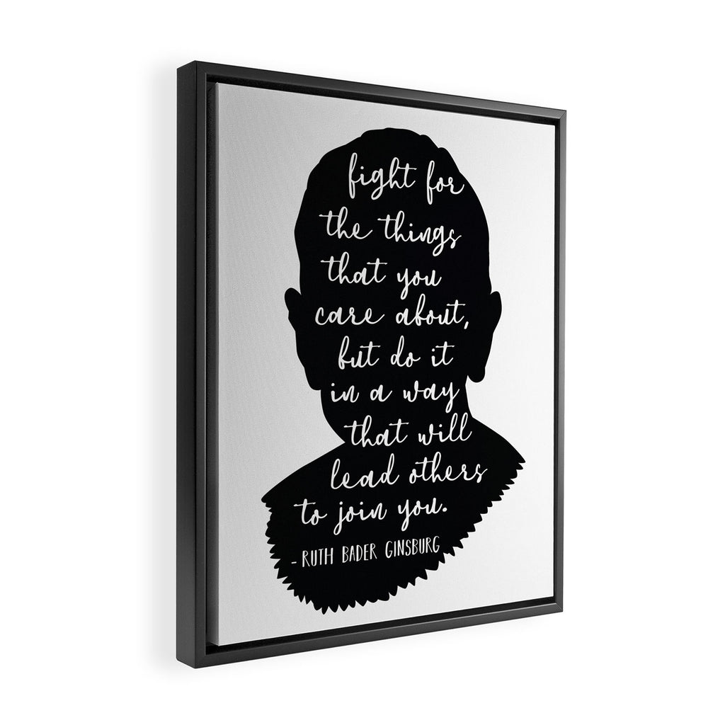 Ruth Bader Ginsburg Quote Framed Canvas Print Gallery Image 2