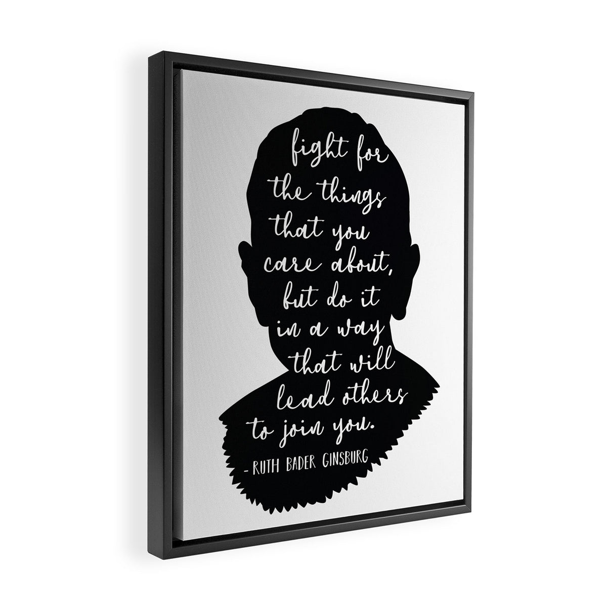 Ruth Bader Ginsburg Quote Framed Canvas Print Gallery Image 2