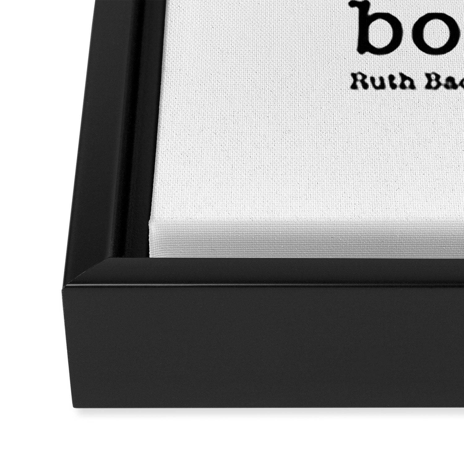 Ruth Bader Ginsburg Quote, Not Fragile Like A Flower, Fragile Like A Bomb Framed Canvas Print Gallery Image 3