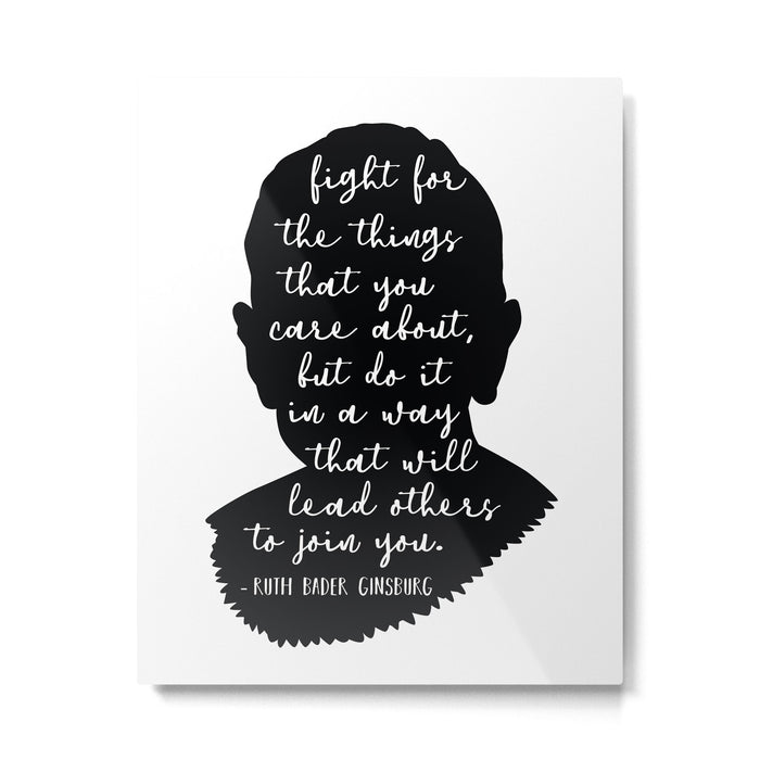 Ruth Bader Ginsburg Quote Metal Print Gallery Image 1