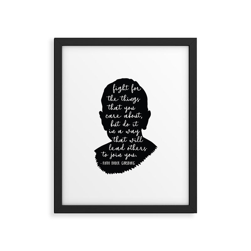 Ruth Bader Ginsburg Quote Framed Art Print Gallery Image 6