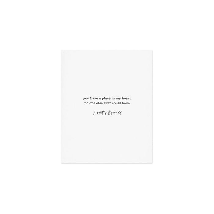 scott fitzgerald quote, love quote Art Print Gallery Image 1