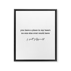 scott fitzgerald quote, love quote Framed Canvas Print Gallery Image 8