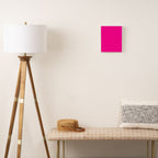 Solid neon pink  Canvas Print Gallery Image 2
