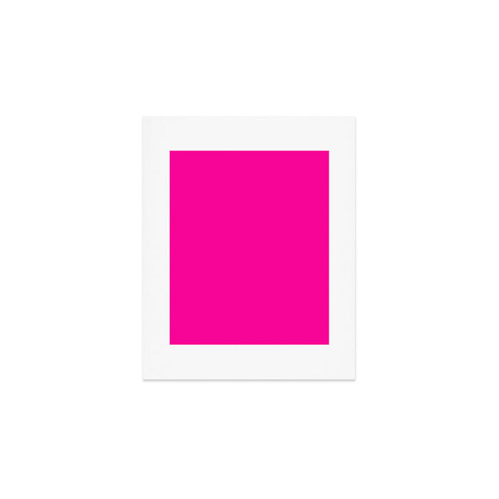 Solid neon pink  Art Print Gallery Image 1