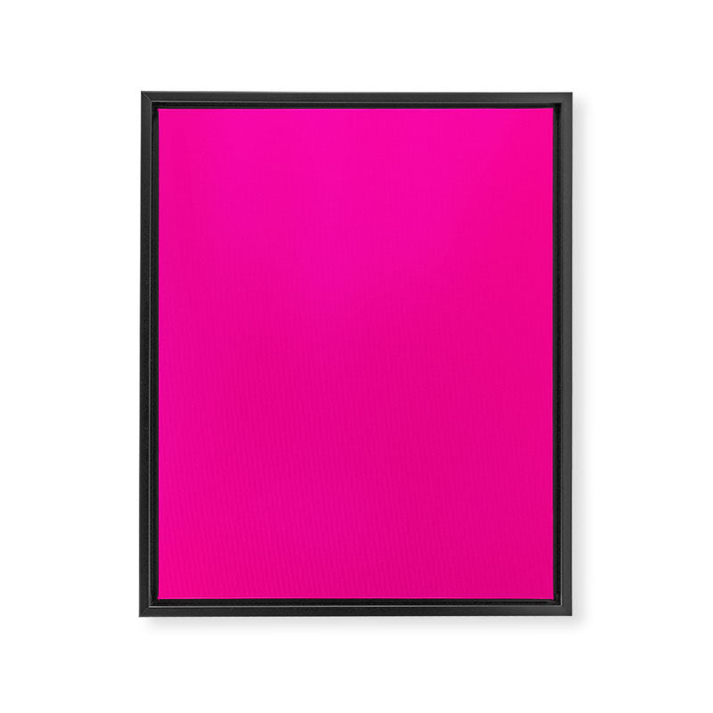 Solid neon pink  Framed Canvas Print Gallery Image 6