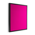 Solid neon pink  Framed Canvas Print Gallery Image 2