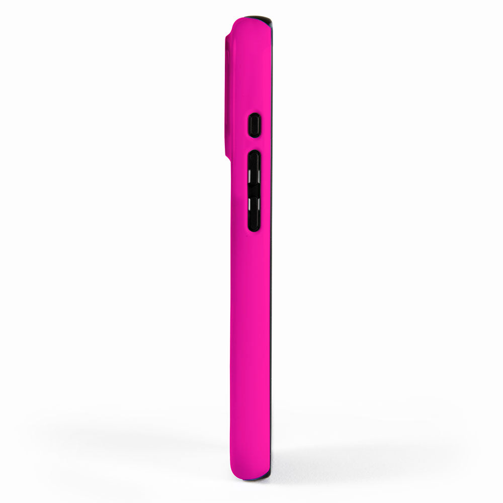 Solid neon pink  iPhone Case Gallery Image 2